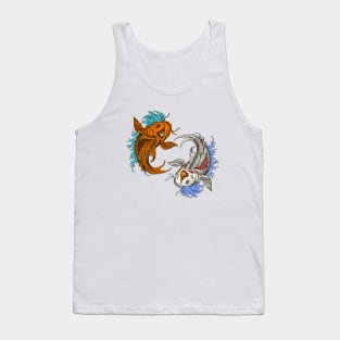 Japanese Koi Fish Yin Yang Tank Top